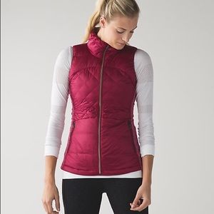 Lululemon Maroon Puffer Vest